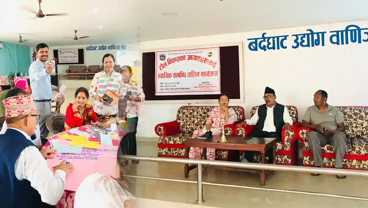 बर्दघाटमा टोल विकास समितिलाई लक्षित गर्दै न्यायिक सम्बन्धी दुई दिने तालिम सुरु
