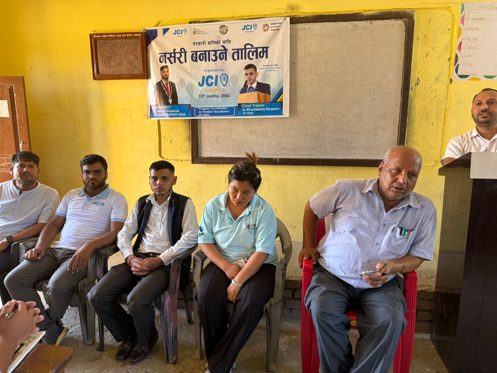 बर्दघाट जेसीजको आयोजनमा तरकारी नर्सरी सम्बन्धी तालिम